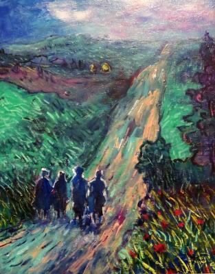 New Works - Up The Hill - Acrylic