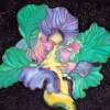 Flora - Silk Painting Mixed Media - By Ursula Schroter, Abstract Mixed Media Artist