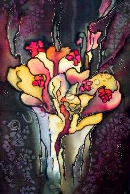 Abstract - Autumn Fire - Silk Painting