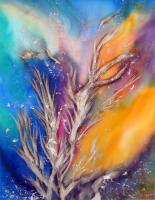 Abstract - Firestorm - Silk Painting