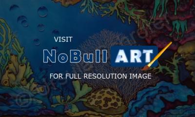 Nature - Coral Reef - Silk Painting