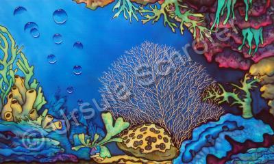 Nature - Coral Reef - Silk Painting