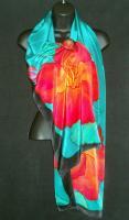 Scarves - Hibiscus - Silk Painting