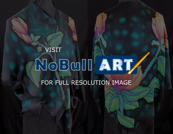 Clothing - Small Jacket - Magnolia - Silk Painting