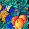 Tropical Parrot II - Silk Painting Paintings - By Ursula Schroter, Dyes On Silk Painting Artist