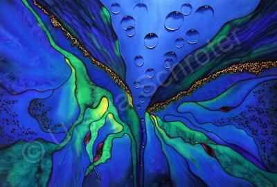 Abstract - Oxygen Release - Silk Painting