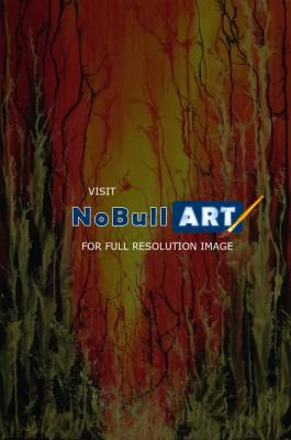 Abstract - On Fire - Silk Painting