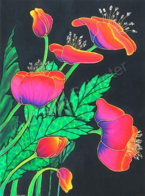 Floral - Flower Power - Silk Painting