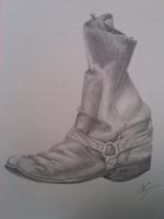 Drawings - Old Boot 2 - Graphite