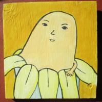 Banana - Banana 08-Baby - Watercolor On Plywood