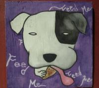 Dog - Dog 02 - Watercolor On Plywood