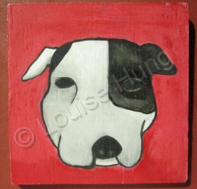 Dog - Dog 03 - Watercolor On Plywood