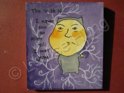 The Truth Is - The Truth Is 07 - Watercolor On Plywood