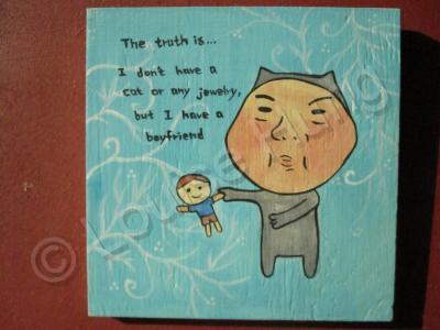 The Truth Is - The Truth Is 16 - Watercolor On Plywood