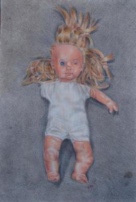 Misc - Broken Doll - Colored Pencil