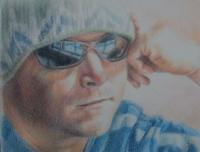 Nick - Colored Pencil Drawings - By Joanna Gates, Realism Drawing Artist