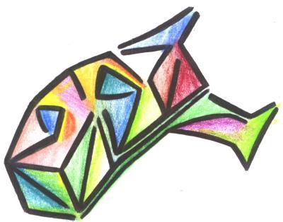 Animals - Flyingfish - Pen Paper Colors