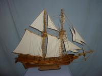 Model Ship The Baltimore Clipper The Harvey - Medium Woodwork - By Louis Nanette, Hand Crafted Model Ships Woodwork Artist