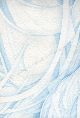 Original Watercolors - Series19  11 Cerulean The Quiet Blue - Watercolors