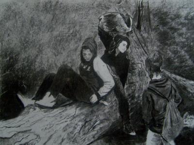 Figurative - Just Resting - Charcoal