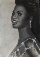 Beyonce3 - Mixed Drawings - By Wendy Jones, Realism Drawing Artist