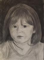 Lily Mae - Charcoal Drawings - By Wendy Jones, Realism Drawing Artist