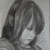 Lil - Charcoal Drawings - By Wendy Jones, Realism Drawing Artist