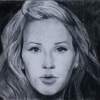 Ellie - Charcoal Drawings - By Wendy Jones, Realism Drawing Artist