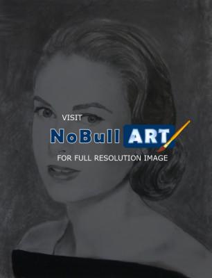 Portrait - Grace Kelly - Charcoal