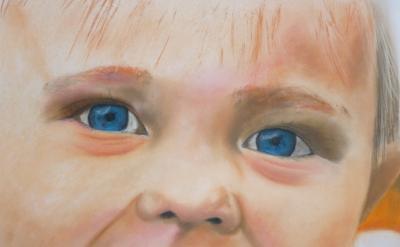 Portrait - Blue Eyes - Pastel