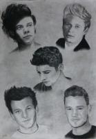 Portrait - 1 Direction - Charcoal