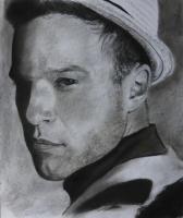 Olly - Charcoal Drawings - By Wendy Jones, Realism Drawing Artist