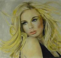 Catherine Jenkins - Pastel Drawings - By Wendy Jones, Realism Drawing Artist