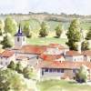 Ecuras France - Watercolour Paintings - By Ian Osborne, Realistic Traditional Watercol Painting Artist