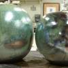 Oil Slicks - Thrown Raku Ceramics - By Michelle Murphy, Impressionism Ceramic Artist