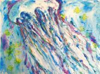 Jellyfish - Acrylic Paintings - By Michelle Murphy, Abstract Impressionism Painting Artist