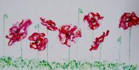 Poppies - Acrylic Paintings - By Michelle Murphy, Impressionism Painting Artist