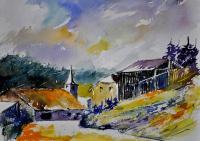 Landscape - Watercolor Baillamont - Watercolor