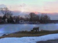 A Frozen Stillness - Digital Arts Photography - By Artistry By Ajanta, Lake Photography Artist