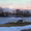 A Frozen Stillness - Digital Arts Photography - By Artistry By Ajanta, Lake Photography Artist