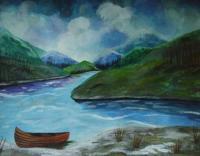 Springtime Charm - Watercolor Paintings - By Artistry By Ajanta, Landscape Painting Artist