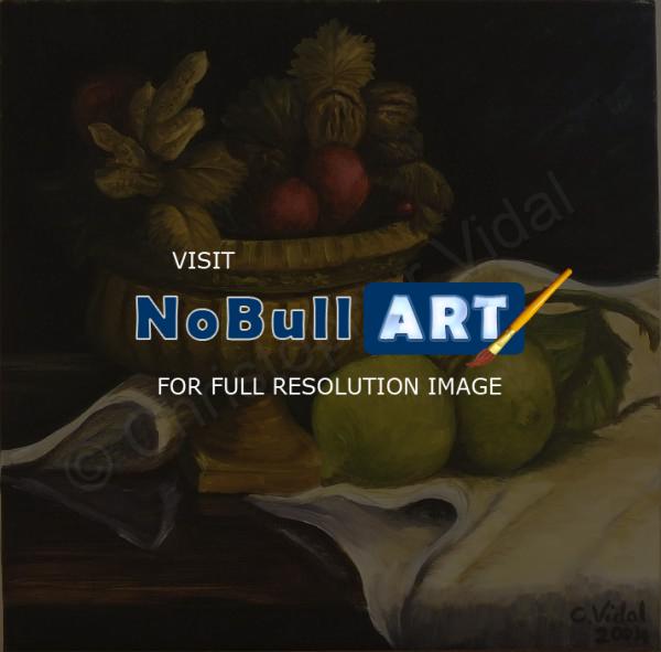 Oil Paintings - Lemons - Oil