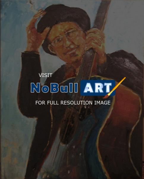 Portraits - Self Potrait As Bob Dylan - Oil On Canvas