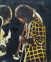 Jazz Music - Miles Davis - Oil On Canvas