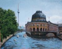 Bodemuseum Berlin Germany - Oil On Canvas Paintings - By Gary Sisco, Impressionist Painting Artist