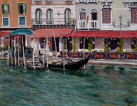 Hotel Marconi Venice - Oil On Linen Paintings - By Gary Sisco, Impressionist Painting Artist