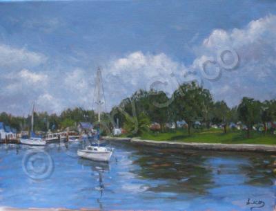 Seascape - St Pete Harbor - Oil On Linen