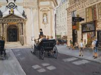 Sunday Afternoon In Vienna - Oil On Linen Paintings - By Gary Sisco, Representational Painting Artist