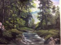 Forest View - Oil Paintings - By Padmini P, Na Painting Artist