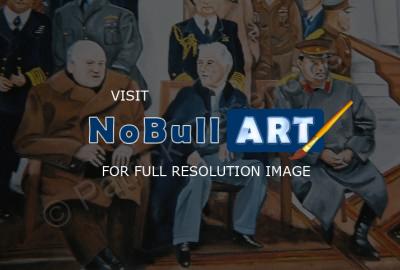 Historical - Yalta Conference - Oils In Canvas